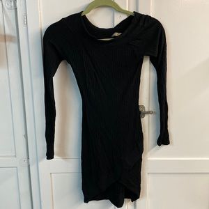 Long sleeve black dress